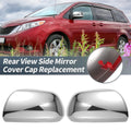Set of 2 Rearview Mirror Cover Overlay Chrome for Toyota Sienna (2011–2020)