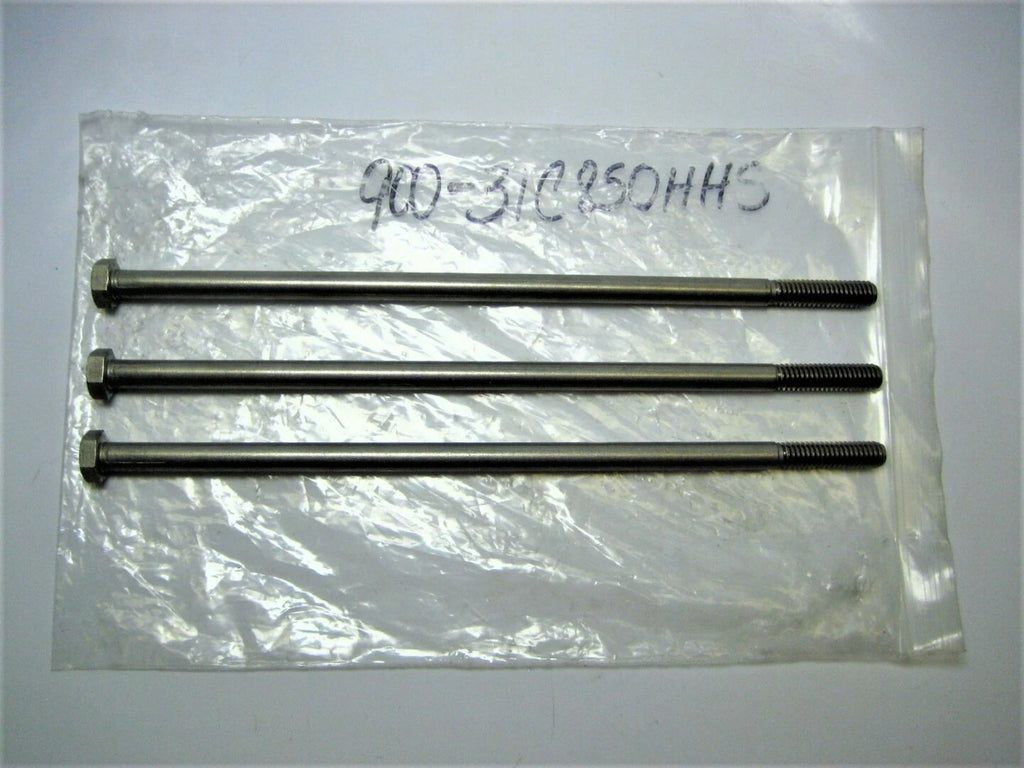 Set of 3 Hex Head Bolts for Hardin Marine 900-31C850HHS (N/A) 5/16"-18 x 8-1/2"