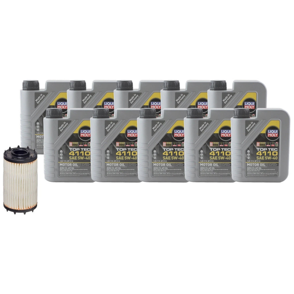 Liqui Moly Top Tec 4110 5W40 Engine Oil Change Kit for RSQ8 S8 SQ7 (2019–2023)