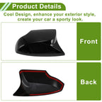 1 Pair ABS Mirror Cover Cap Glossy Black for Subaru Crosstrek (2013–2014) 91059AJ210