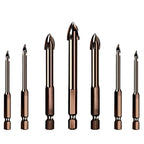 7-Piece Glass Drill Bit Set for DIY Renovations