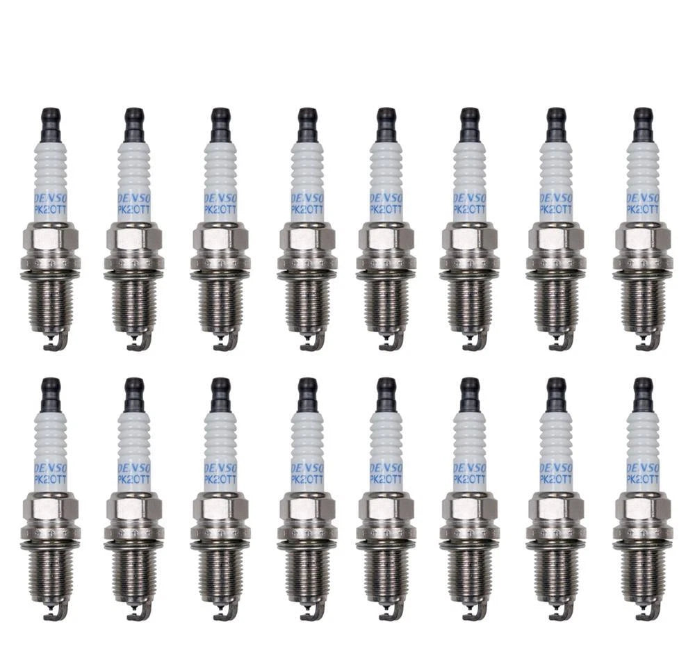Set of 16 Spark Plugs Gap 0.040 for Audi BMW Mercedes Volvo VW Toyota