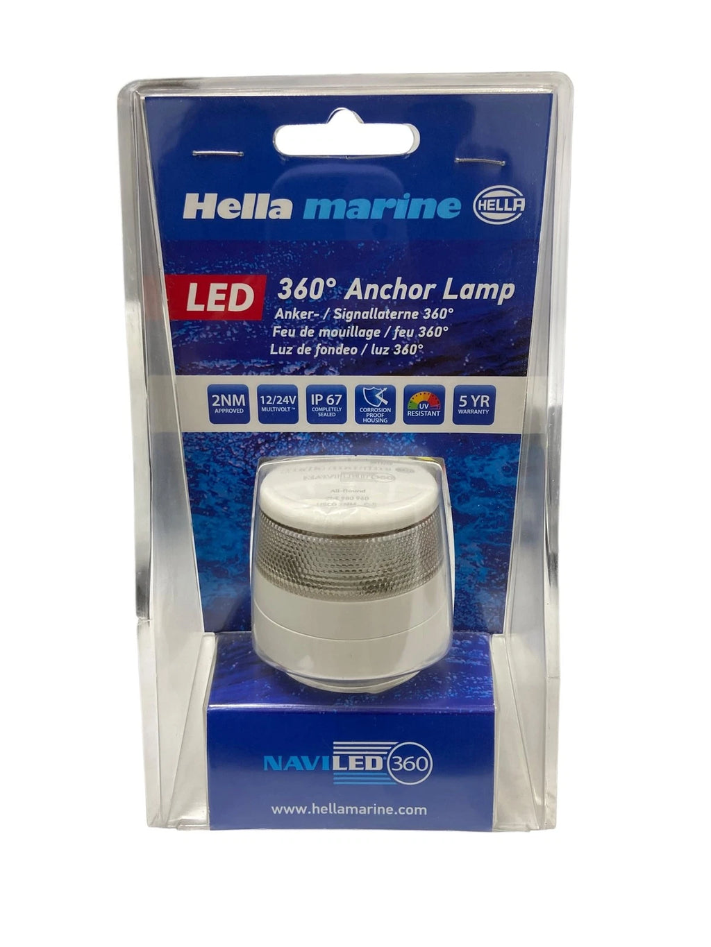 Hella Marine Naviled 360 Navigation/Anchor Lamp for Marine (LED, 2nm)