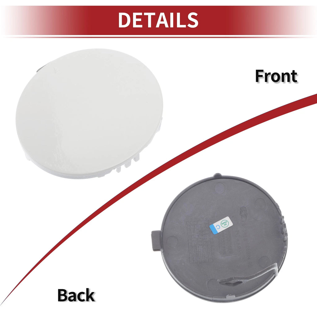 Front Bumper Tow Hook Cover for BMW X5 F15 (2014–2018) No. 51117378591 White