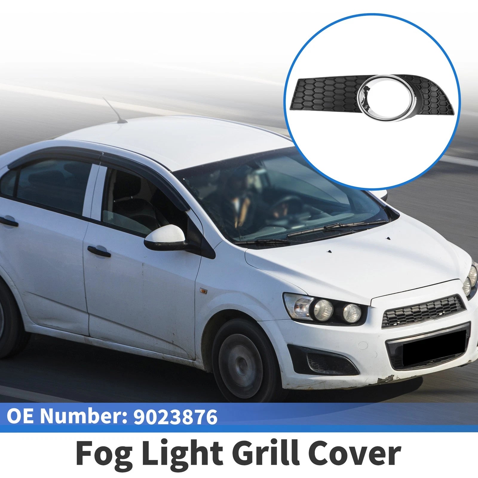 1 Pc Fog Light Grill for Chevrolet Aveo (2008–2010) No.9023876