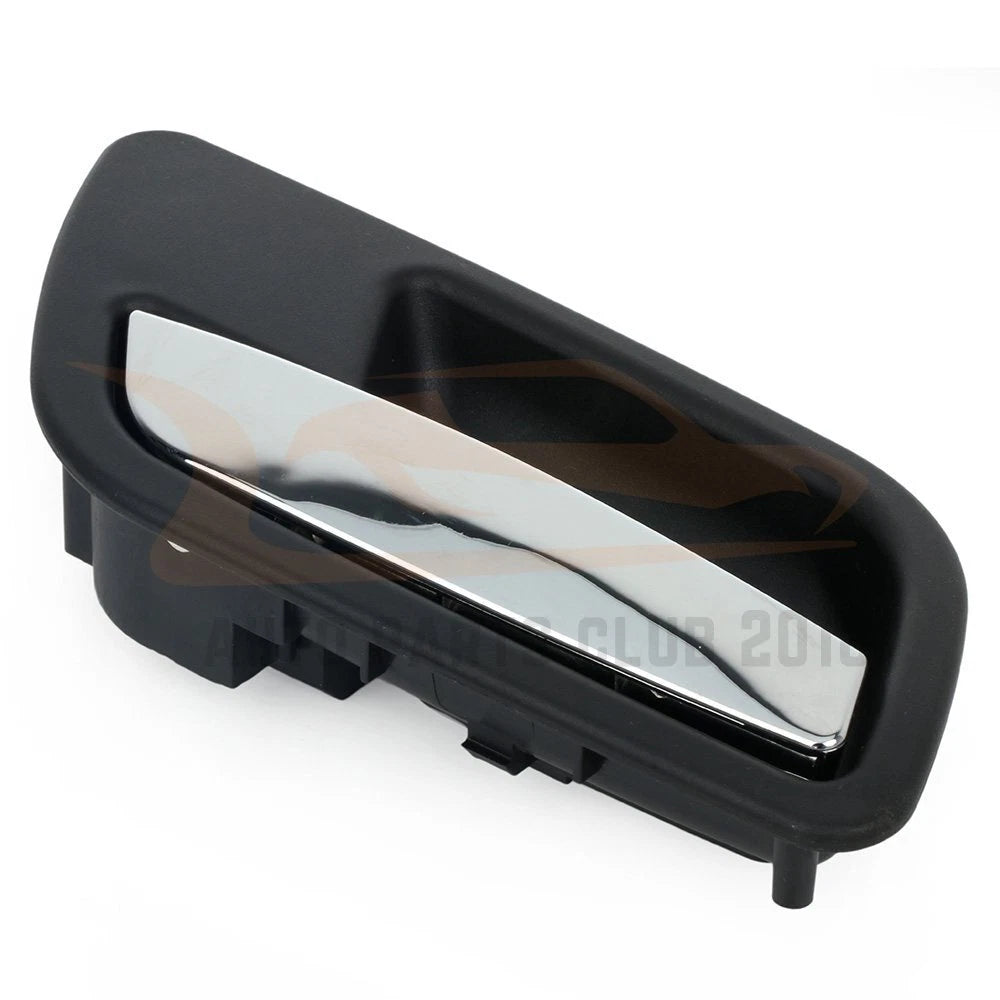 Black & Chrome Rear Interior Door Handle for Chevy GMC (2007-2014)