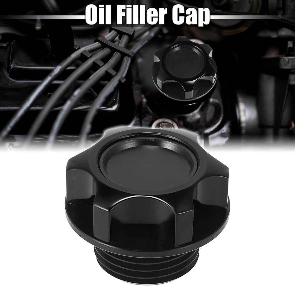 Black Aluminum Alloy Oil Filler Cap for Toyota Reiz Camry Crown 