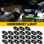 4Pcs Blue LED Rock Light Pods for SUV Pickup Truck UTV
