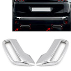 Stainless Steel Exhaust Muffler Tail Pipe Cover for Peugeot 3008 5008 (16-19)