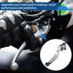 Adjustable Brake Clutch Levers for Honda CBR600RR (2003–2019) - Silver Black