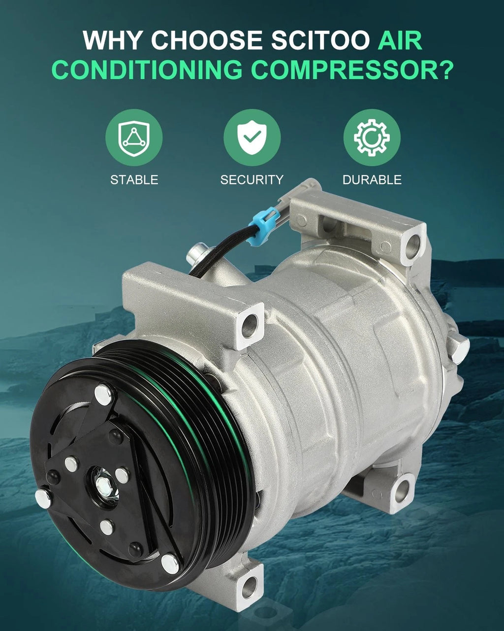 A/C Compressor for Chevrolet Express GMC Savana Silverado (2007–2009)