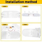 Dimmable 700LM 3 Color LED Ceiling Dome Lamp for RV Camper (12V 24V)