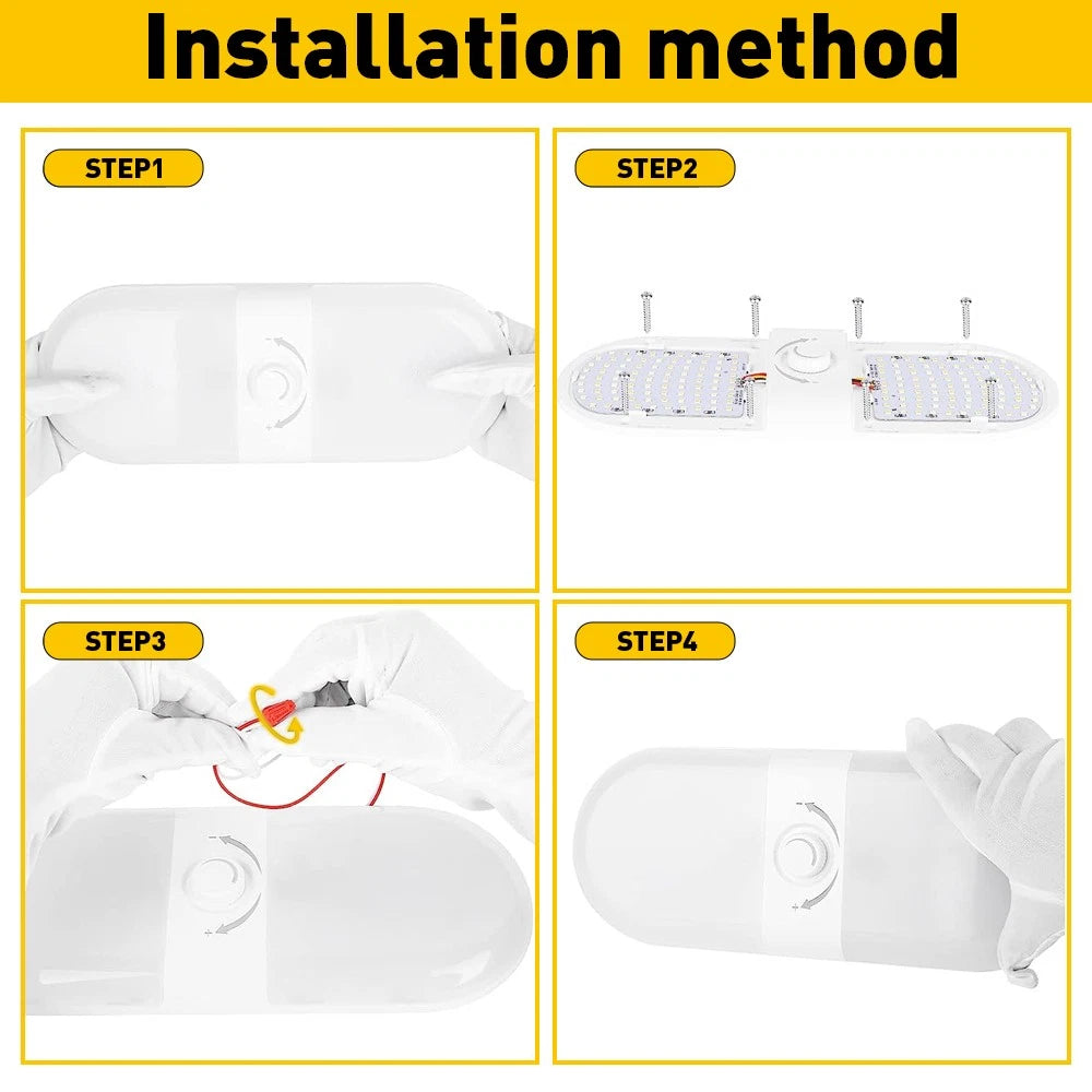 Dimmable 700LM 3 Color LED Ceiling Dome Lamp for RV Camper (12V 24V)