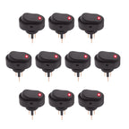 10 Pack Rocker Switch ASW-20D 30A 12VDC LED for Car Boat Panels