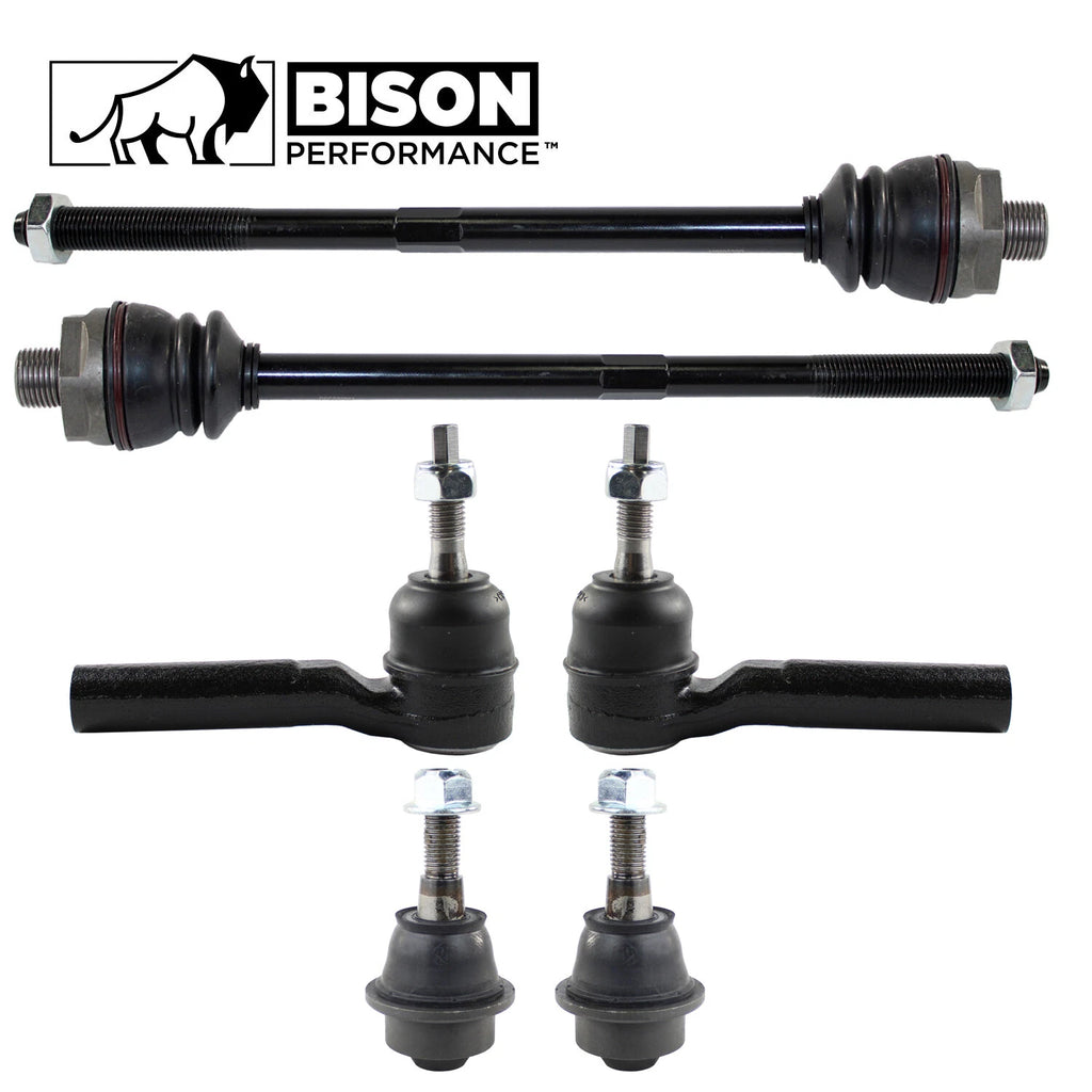 6pc Front Tie Rod End & Lower Ball Joint Kit for GMC 2500 4WD (2001–2007)