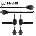 6pc Front Tie Rod End & Lower Ball Joint Kit for GMC 2500 4WD (2001–2007)