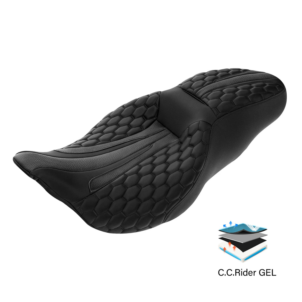 Gel Seat for Harley Electra Street Road Glide (2009–2023)