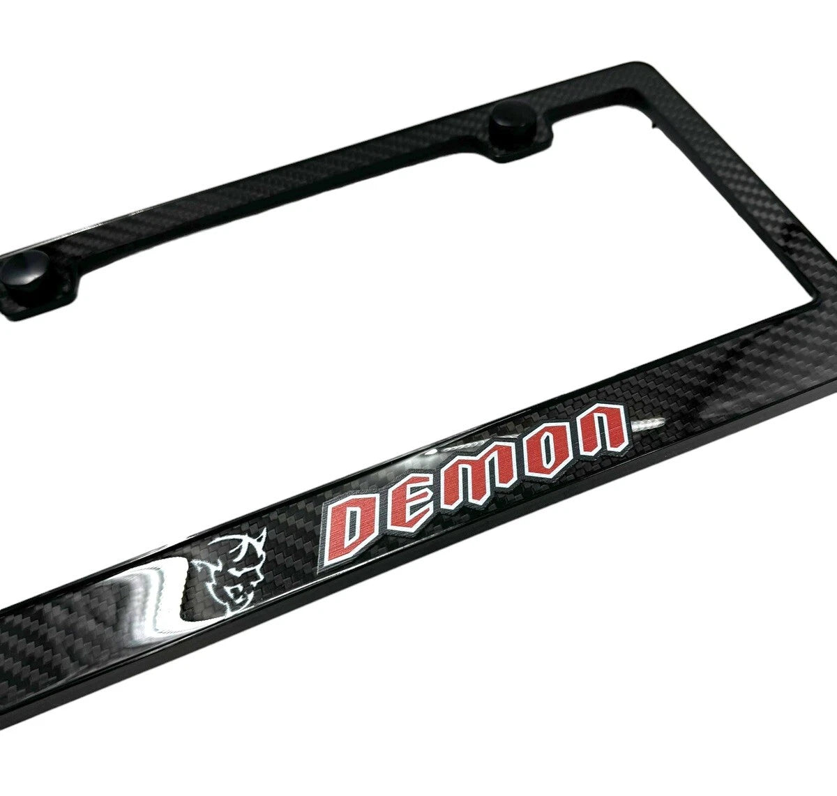 ABS License Plate Frame Real Carbon Fiber for Dodge Demon (2018–2023)