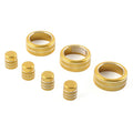 7x Switch Knob Ring Cover Trim for Honda Civic 2022+ CRV 2023-2024 Gold