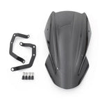 ABS Windshield Screen with Bracket for Kawasaki Z650 (2017–2023) Black