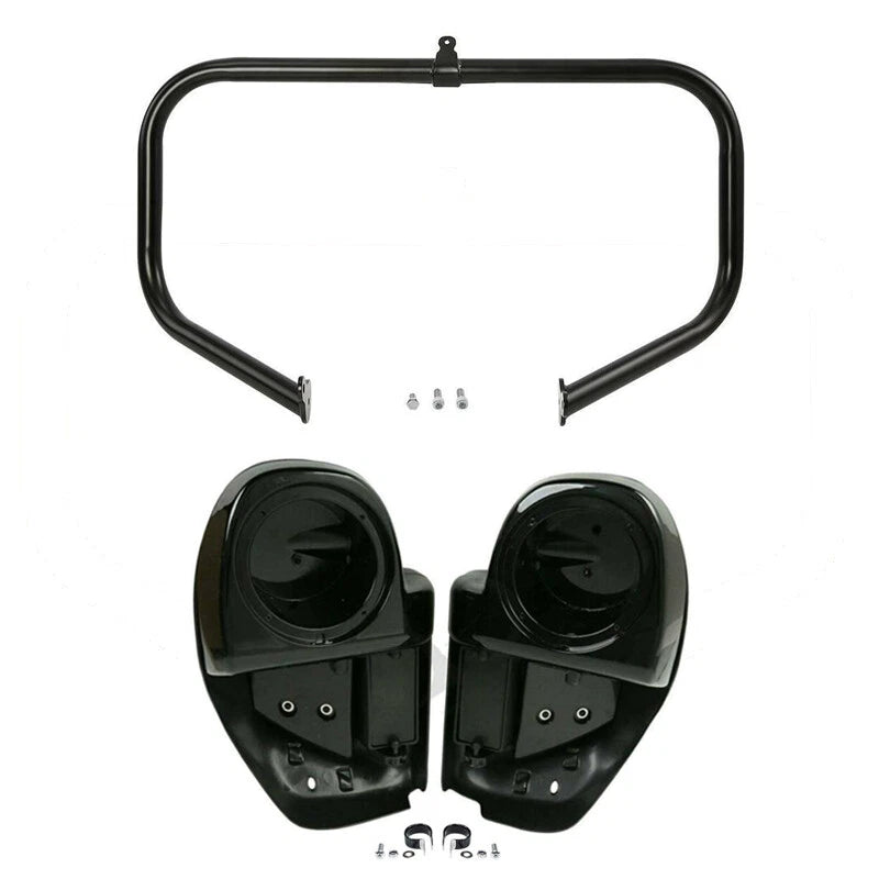 Lower Vented Leg Speaker Pod & Engine Bar for Harley Touring Glide (2014–2024)