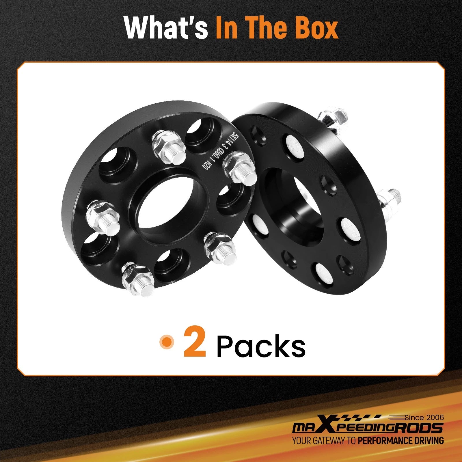 20mm Wheel Spacers for Lexus NX200t NX300 NX300h (2014–2021) 5x114.3 M12x1.5