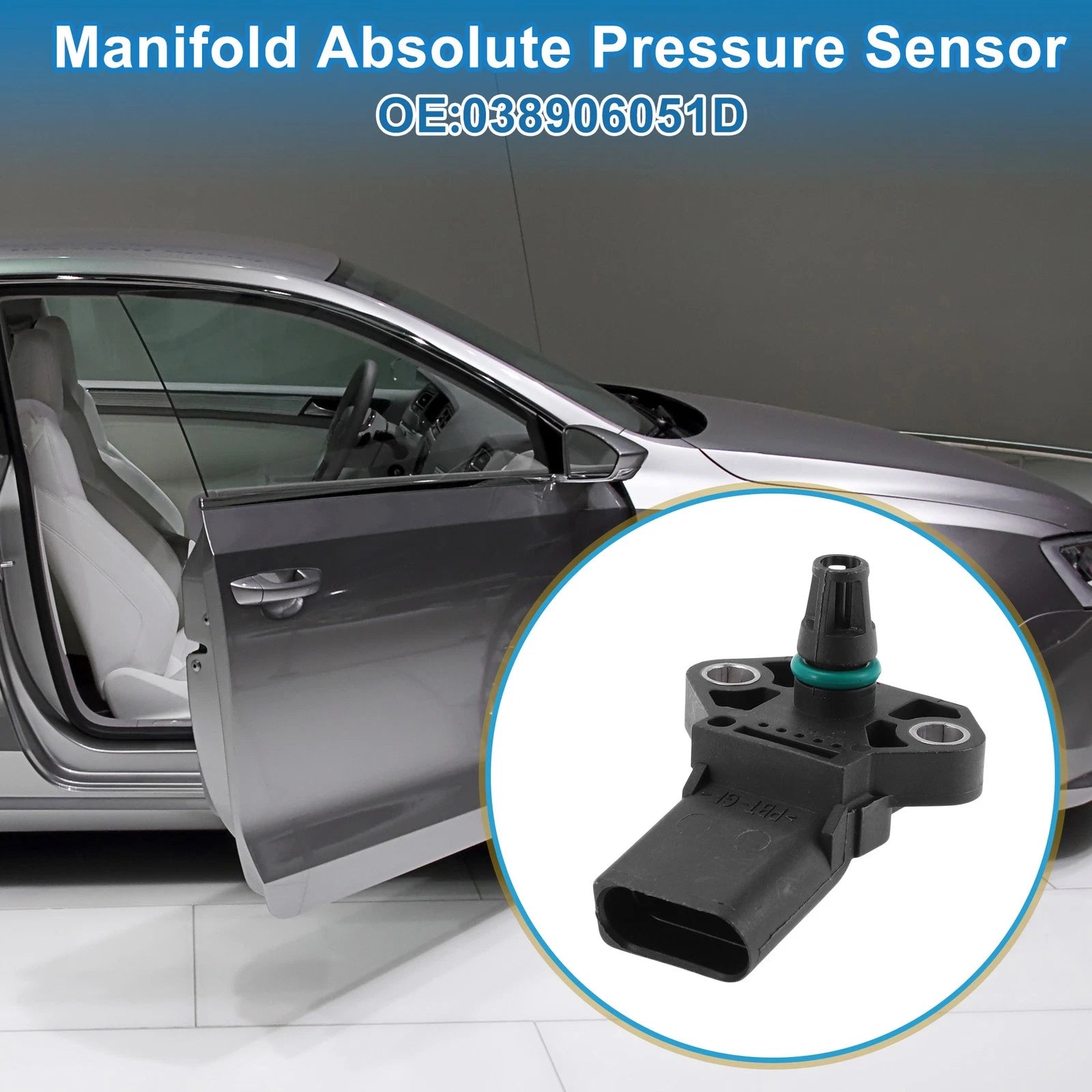 Manifold Absolute Pressure Sensor 038906051D for Volkswagen Tiguan (2009–2014)