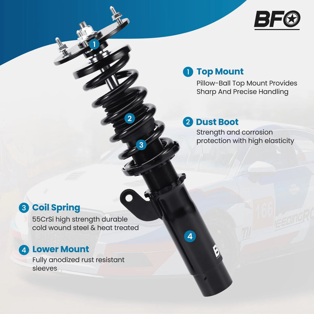 Coilovers Lowering Kit for BMW E46 320i 325i 330i (1998-2005) Adjustable Height