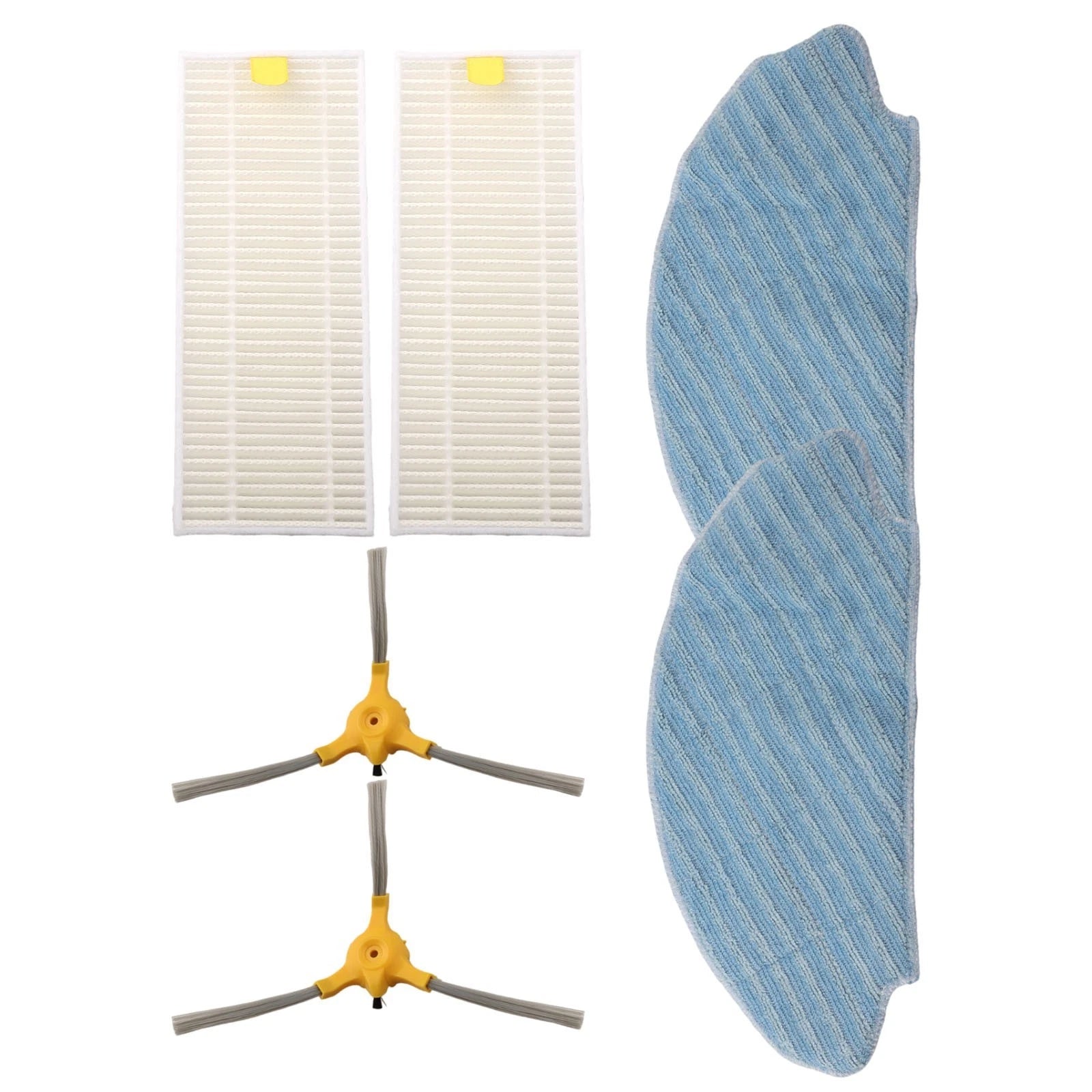 Vacuum Robot Filter Set of 4 Cleaning Tools with Mop Filters