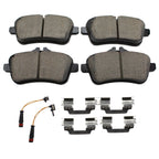 Set of 4 Akebono Euro Rear Ceramic Brake Pads with Sensors for MB C117 X156 X166 R172 W166