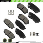 8PCS Brake Pads for Kia Sportage (2011) D1398 D1447