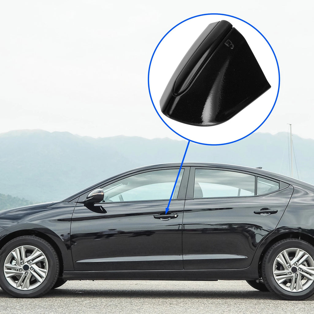 Front Left Door Handle Protector for Ford Mondeo Edge Taurus (2013–2020) Black