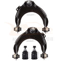 Set of 4 Front Lower Ball Joints & Upper Control Arms for Honda Accord (2003–2007)