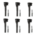 Set of 6 Ignition Coils & NGK Spark Plugs for Ford Expedition F-150 (1997–2023)
