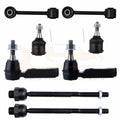 Set of 8 Front Inner Outer Tie Rods Lower Ball Joints for Jeep Liberty (2005)