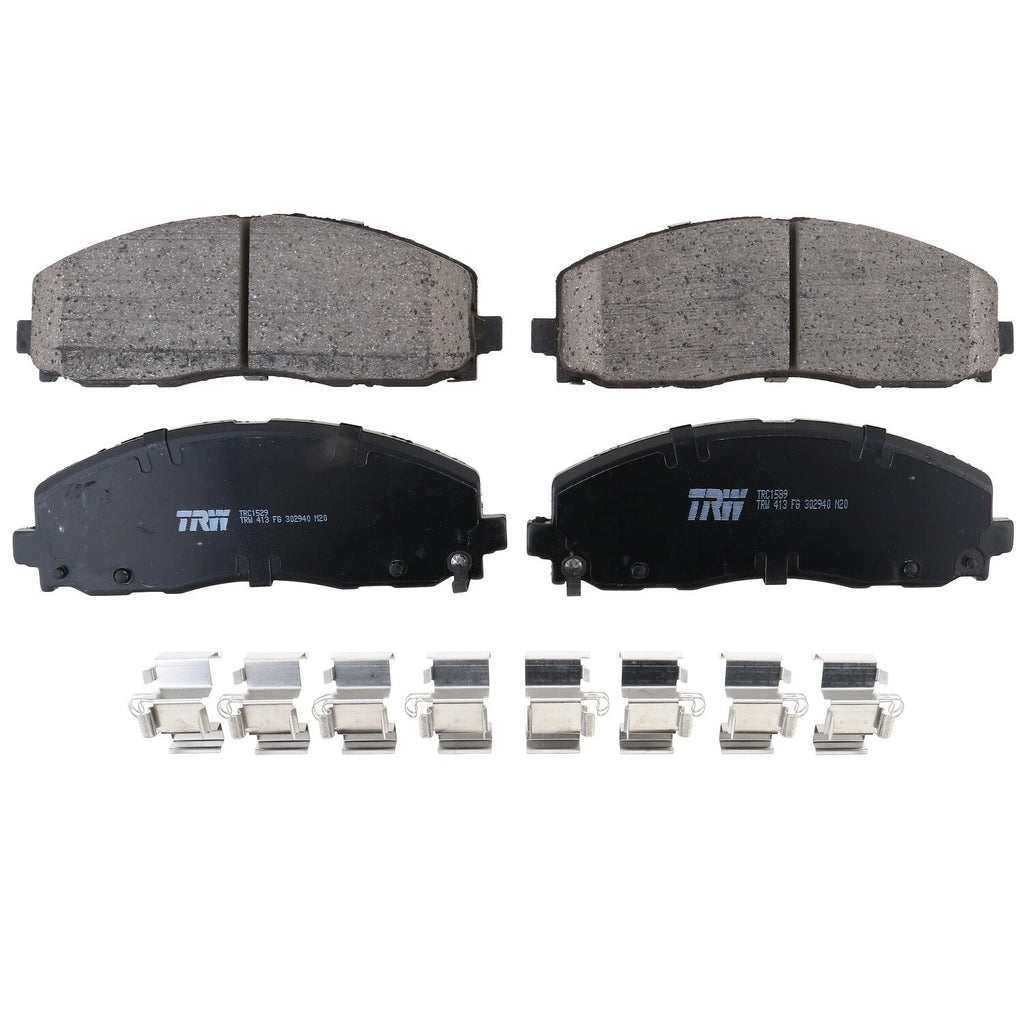 Front Brake Kit 330mm Drilled Rotors TRW Ceramic Pad for Pacifica Journey Routan (2009–2017)