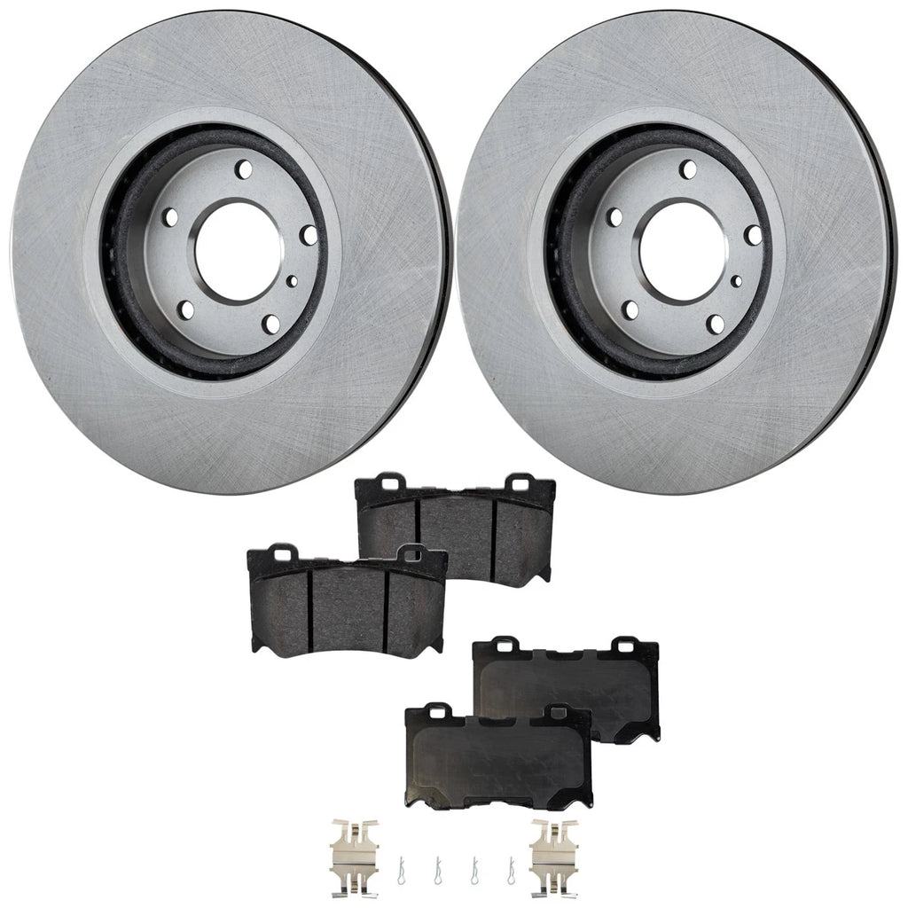 Front Brake Disc Rotors and Pads Kit for Nissan 370Z, Infiniti G37 (2010–2013)