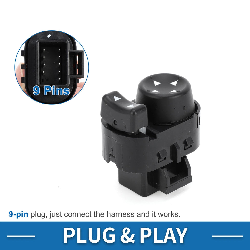 Car Mirror Switch No. 15261342 for Chevrolet Malibu (2004–2008) Plastic Black