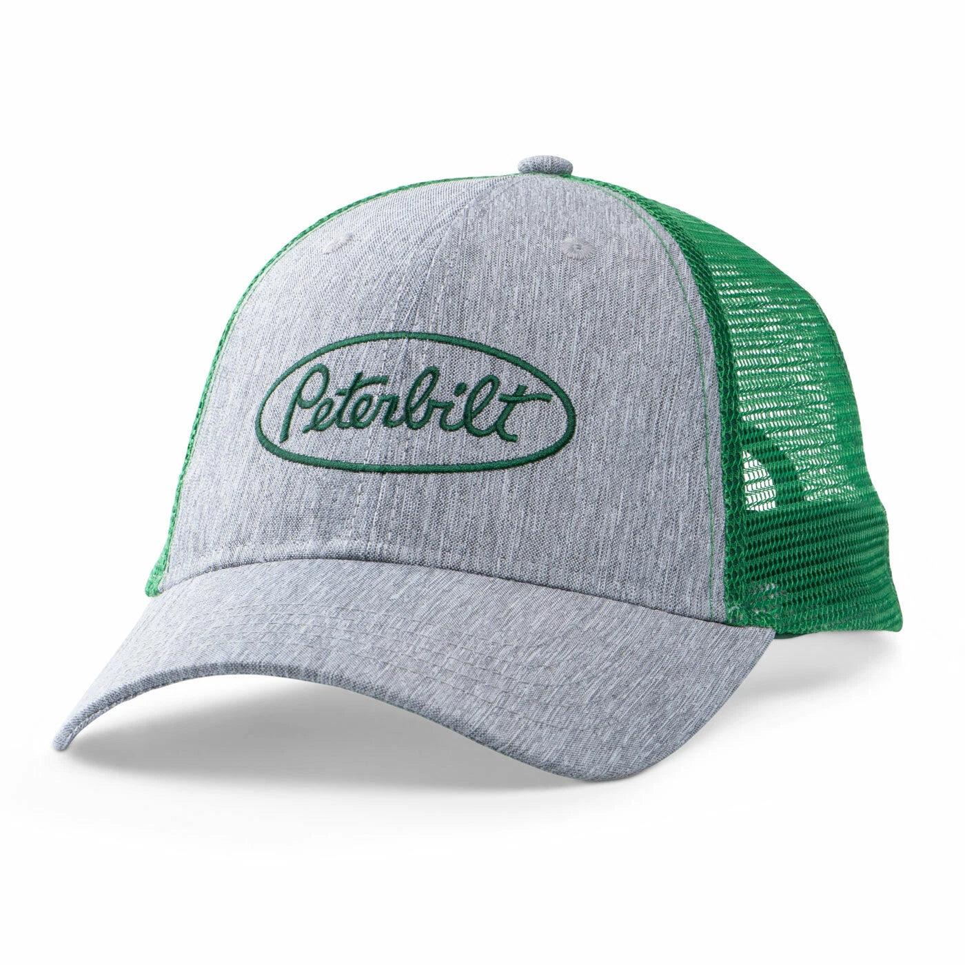 Structured Snapback Cap for Peterbilt Motors Trucks (Green & Gray)