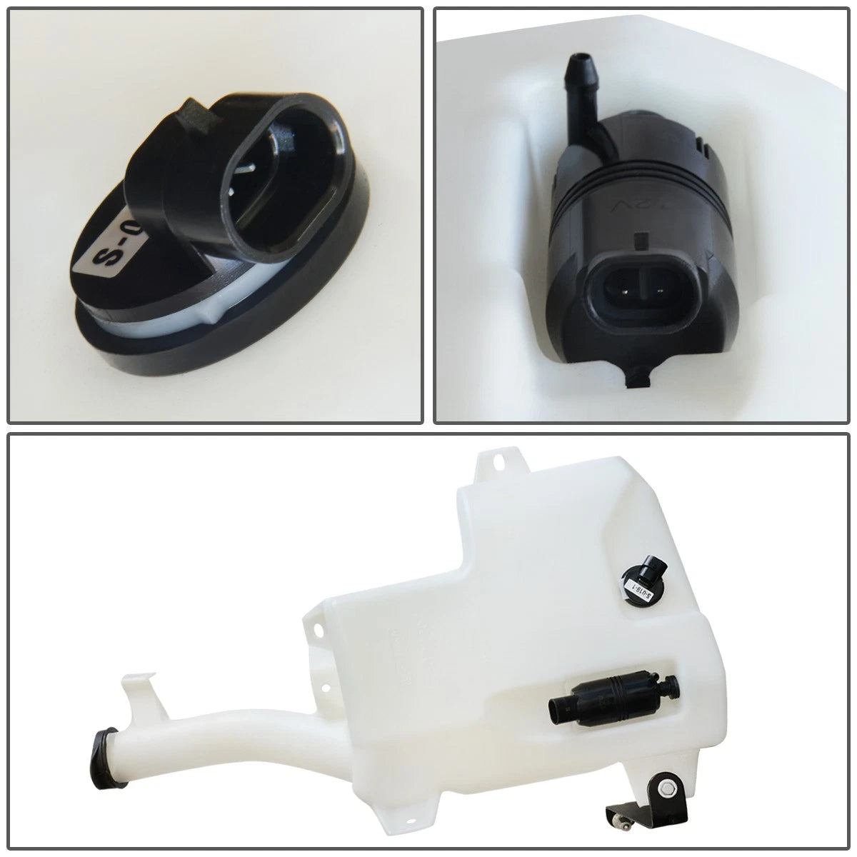 Windshield Washer Fluid Reservoir Tank for Cadillac CTS (2003–2007) w/ Level Sensor