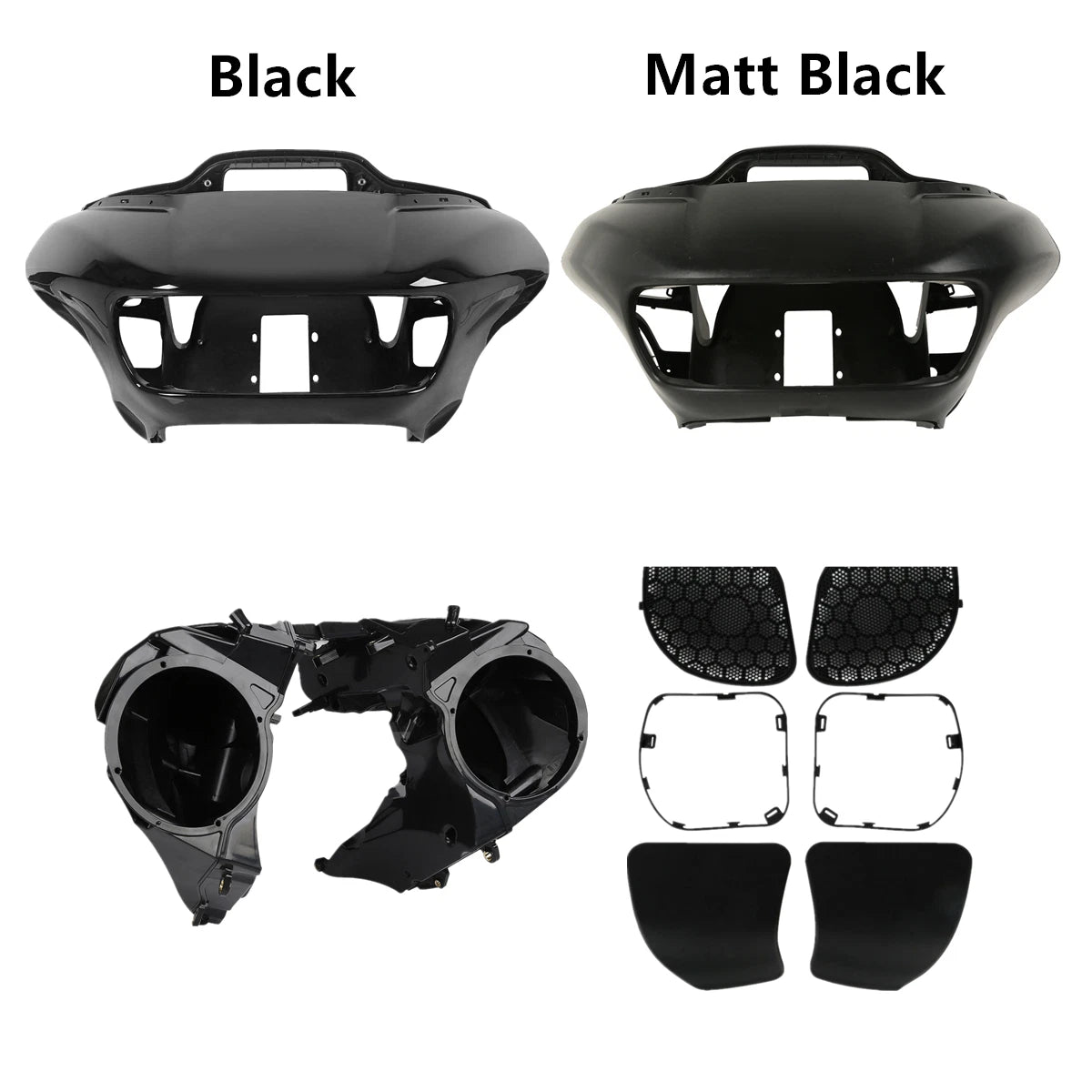 Inner Outer Fairing Speaker Covers Grilles for Harley Touring Road Glide (2015–2023)