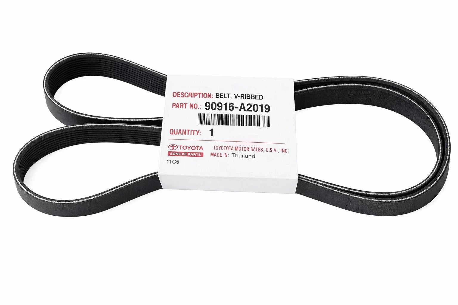 Genuine OEM Serpentine Belt for Toyota Sienna Avalon Highlander (2004–2020) 90916A2019