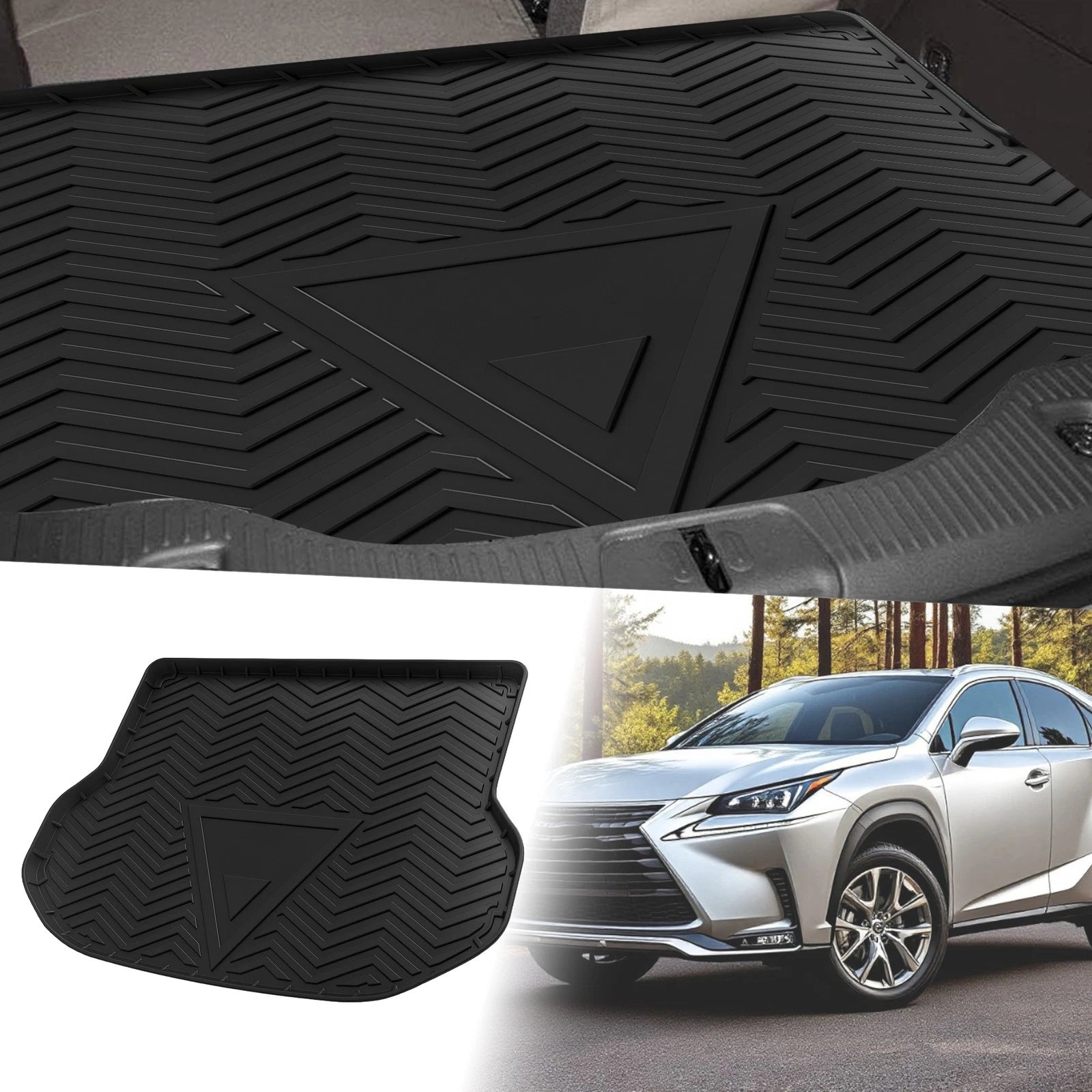 Cargo Liner Rear Trunk Mat for Lexus NX200t NX300 NX300h (2015–2021) TPE