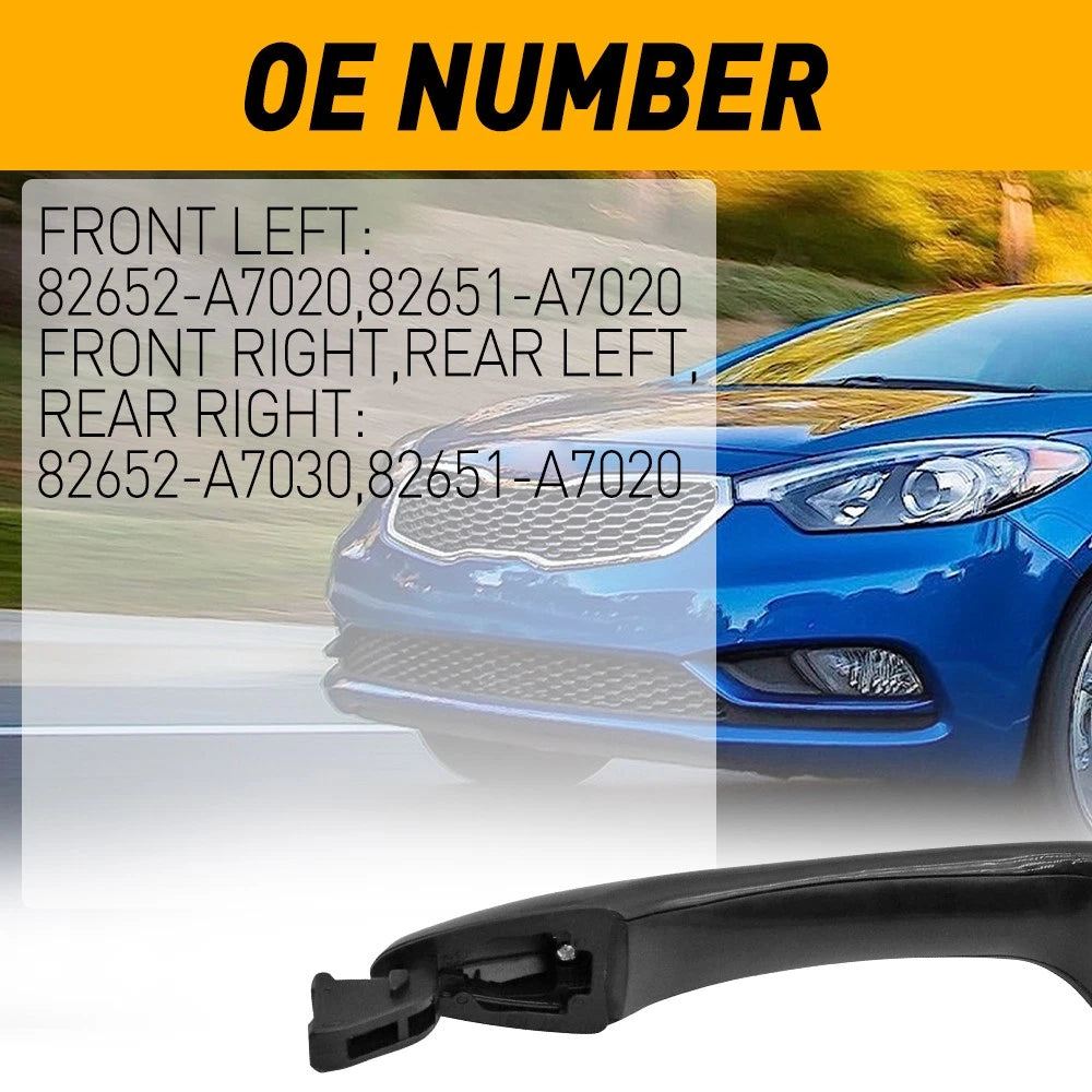 Set of 2 Door Handles for Kia Forte (2014–2018)