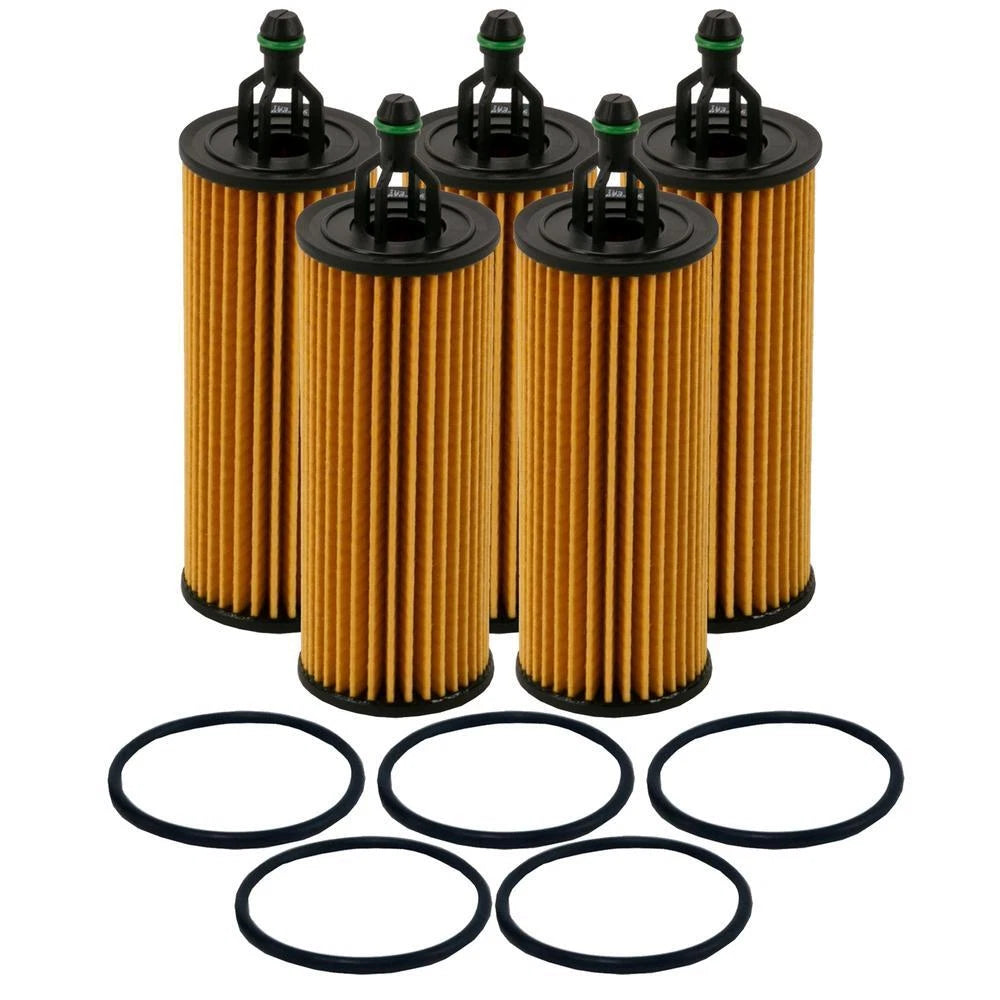 5X Wix WL10010 Engine Oil Filter Kit for (Metal Free)