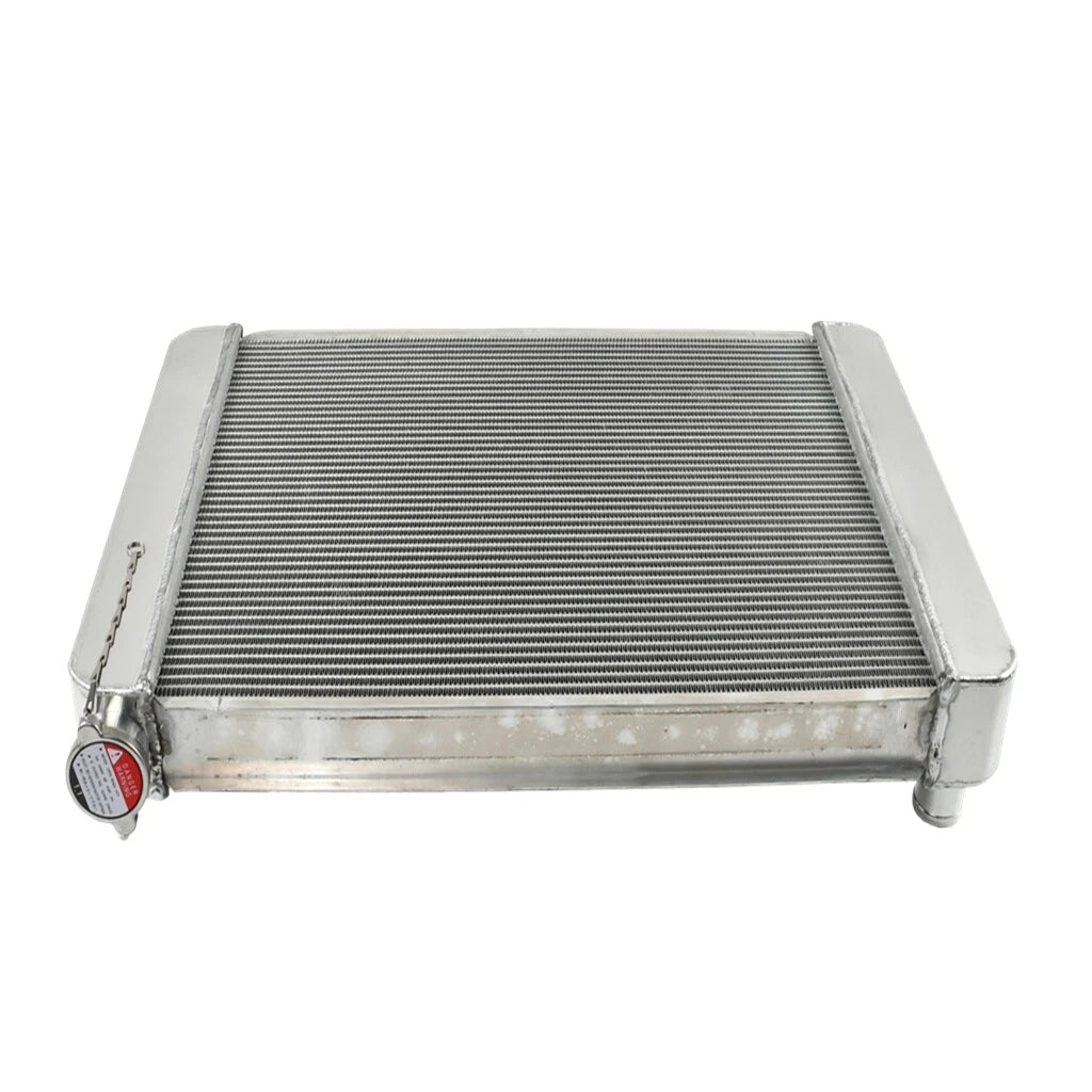 Aluminum Racing Radiator for Chevy (Universal, 27.5" x 19", Double Pass)