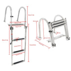 3 Step Stainless Steel Boarding Ladder for Boats and RVs