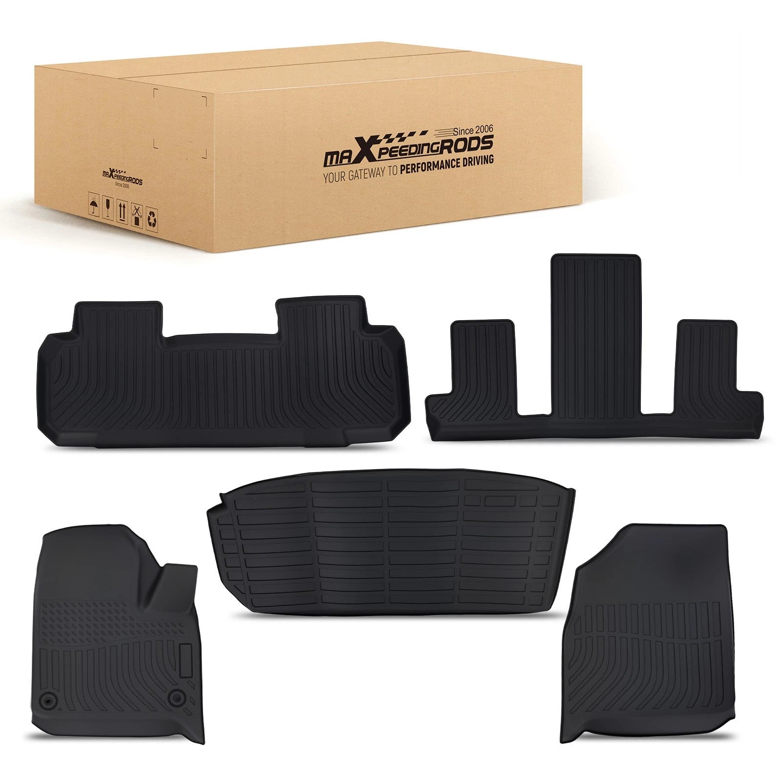 All Weather Floor Mat for Chevrolet Traverse (2018–2024) TPE Waterproof