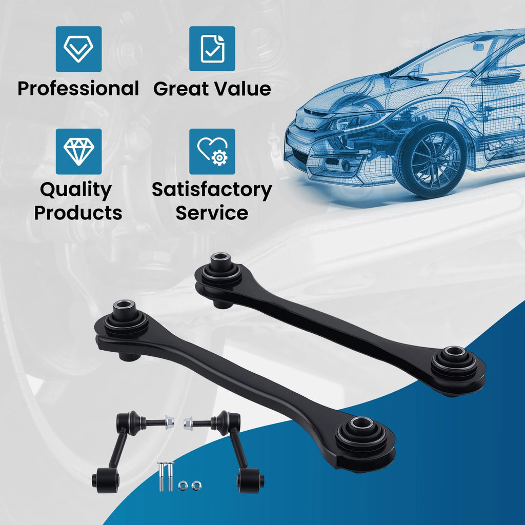 4X Rear Lower Forward Control Arm Ball Joint Assembly for Audi A3 VW Jetta (2005–2018)