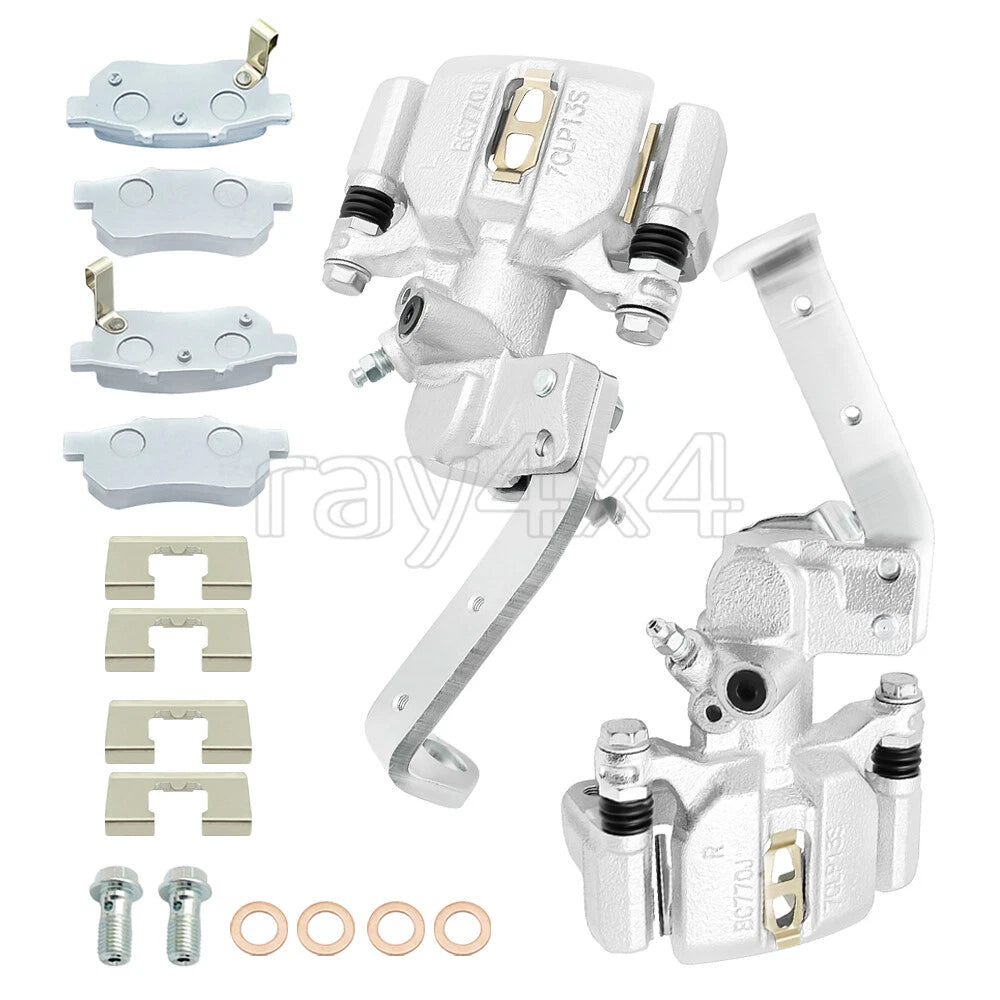 Set of 2 Rear Brake Calipers w/Ceramic Pads for Honda Big Red MUV700 (2009–2013)